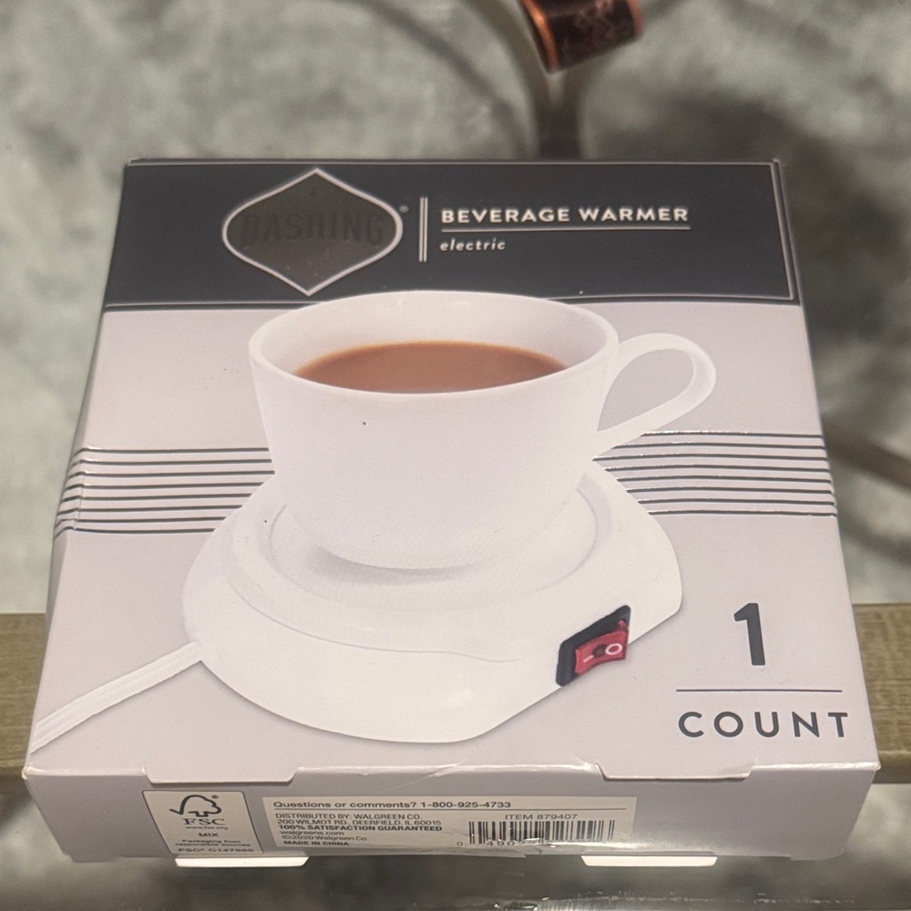 Electric Beverage Warmer — White Cup Warmer by Dashing